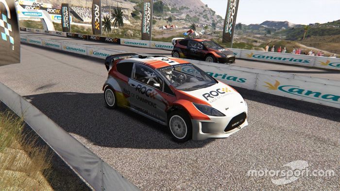 Captura de pantalla de la Carrera Virtual Race of Champions, Gran Canaria