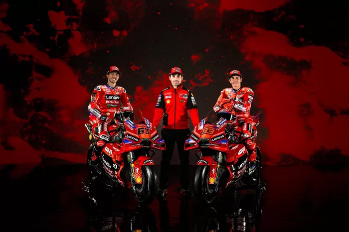 Francesco Bagnaia, Michele Pirro, Marc Marquez, Ducati Team