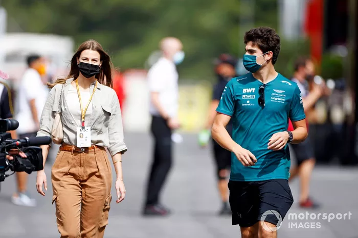 Sara Pagliaroli y Lance Stroll, Aston Martin