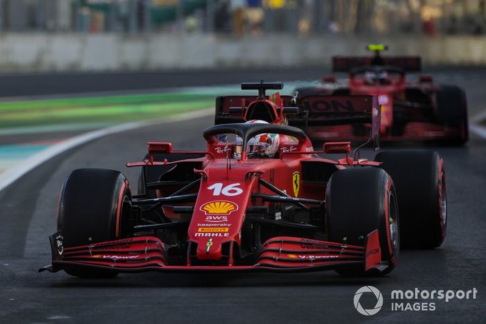 Charles Leclerc, Ferrari SF21, Carlos Sainz Jr, Ferrari SF21