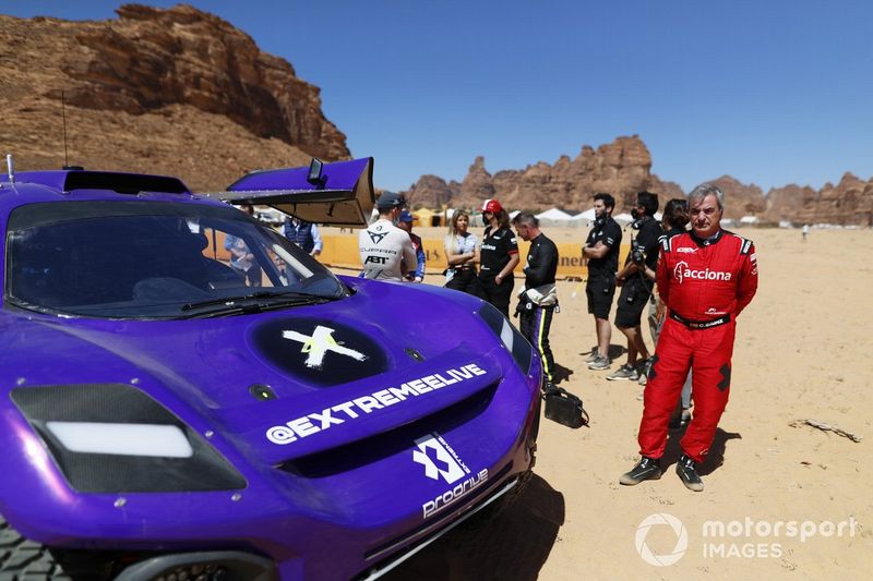 Carlos Sainz, Sainz XE Team, and Sebastien Loeb, X44