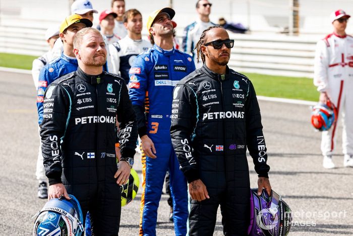 Valtteri Bottas, Mercedes y Lewis Hamilton, Mercedes 