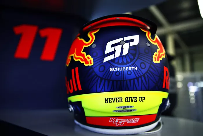 Casco de Sergio Perez, Red Bull Racing