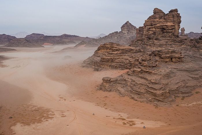 Ambiente de la etapa 10 del Dakar 2021