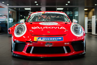 La Porsche GT3 Cup di Giovanni Berton, AB Racing, con la livrea storica