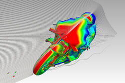 Ducati Team CFD rendering delle alette