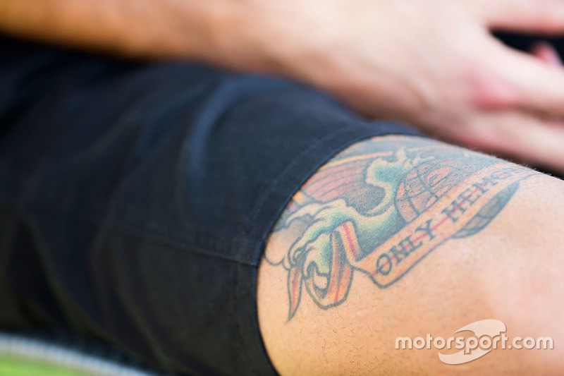 Daniel Ricciardo, Red Bull Racing met tattoo