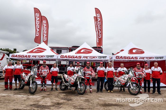 Jonathan Barragán, Johnny Aubert y Cristian España, GasGas Rally Team