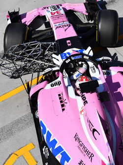 Nicholas Latifi, Force India VJM11 with aero sensor