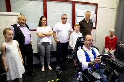 Pilote Dario Pergolini dans le simulateur