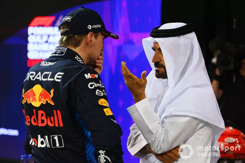 Pole man Max Verstappen, Red Bull Racing, Mohammed bin Sulayem, Presidente, FIA