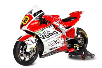 Gros plan sur la moto de Stefano Manzi, MV Agusta F2