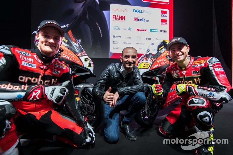 Chaz Davies, Alvaro Bautista, Ducati Team, Claudio Domenicali