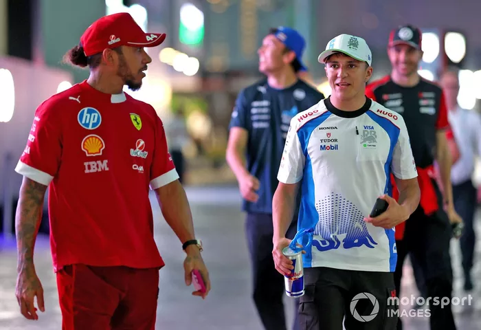 Lewis Hamilton, Ferrari, Isack Hadjar, Racing Bulls