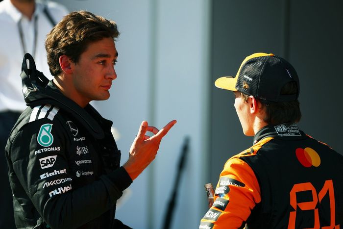 Oscar Piastri, McLaren, George Russell, Mercedes