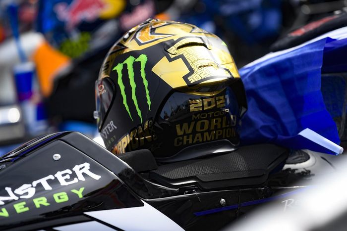 Casco del campeón del mundo Fabio Quartararo, Yamaha Factory Racing