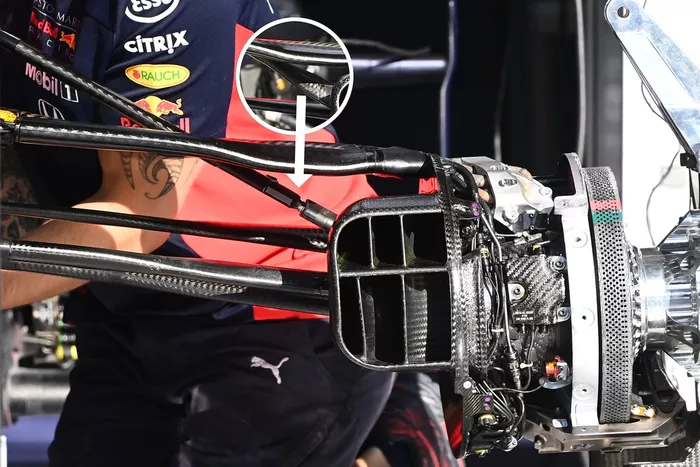 Red Bull Racing RB16 süspansiyon detay