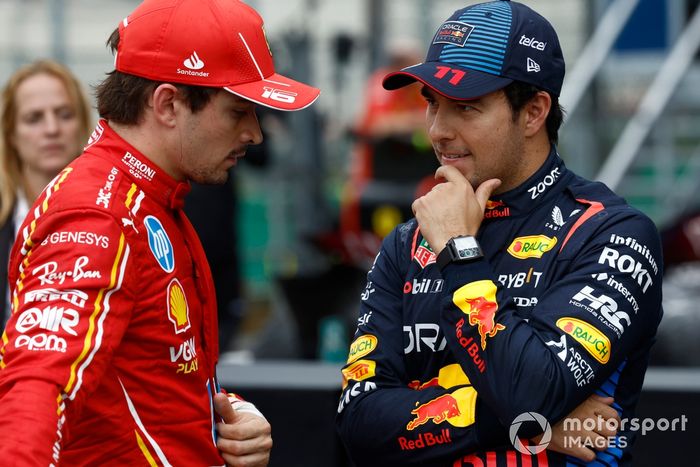 Charles Leclerc, Scuderia Ferrari, Sergio Pérez, Red Bull Racing