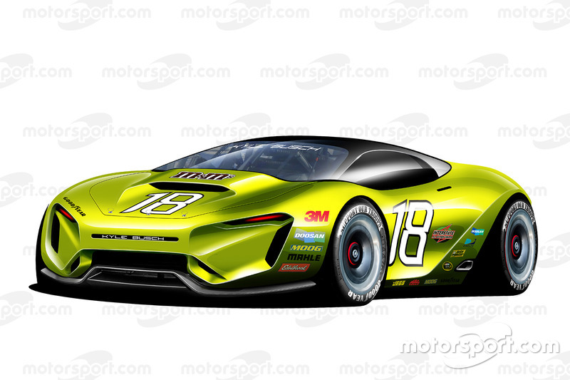 Diseño del futuro Fantasy NASCAR para 2030
