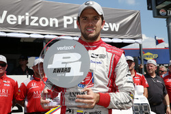Ganador de la pole Carlos Muñoz, Andretti Autosport Honda