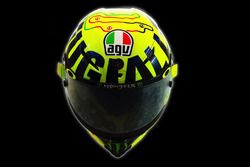 Nuevo casco de Valentino Rossi, Yamaha Factory Racing
