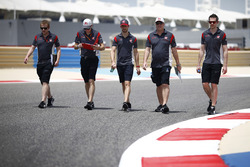 Romain Grosjean, Haas F1 Team lors de la reconnaissance de la piste