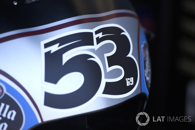 El número 69 de Hayden lo lleva la moto de Rabat