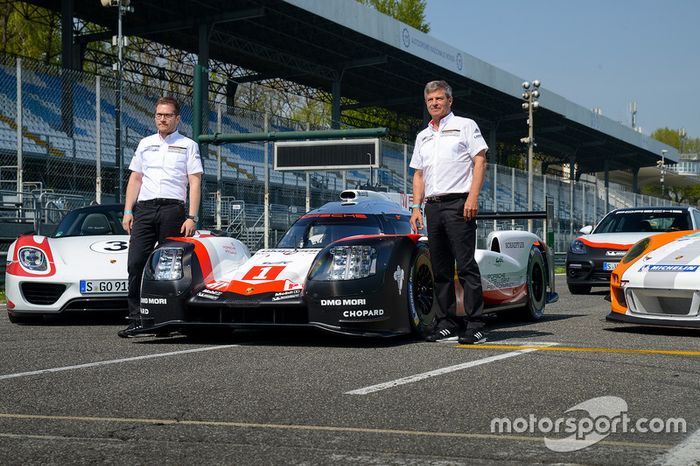 Andreas Seidl, Team Principal Porsche Team, Fritz Enzinger, Vice President LMP1 Porsche Team during