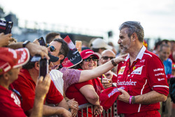 Maurizio Arrivabene, Ferrari Team Principal signs autographs for the fans