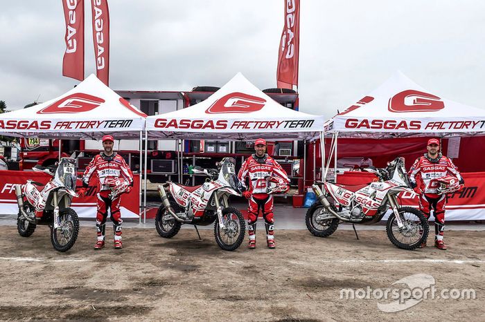 Jonathan Barragán, Johnny Aubert y Cristian España, GasGas Rally Team