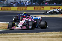 Sergio Perez, Force India VJM11, leads Pierre Gasly, Toro Rosso STR13