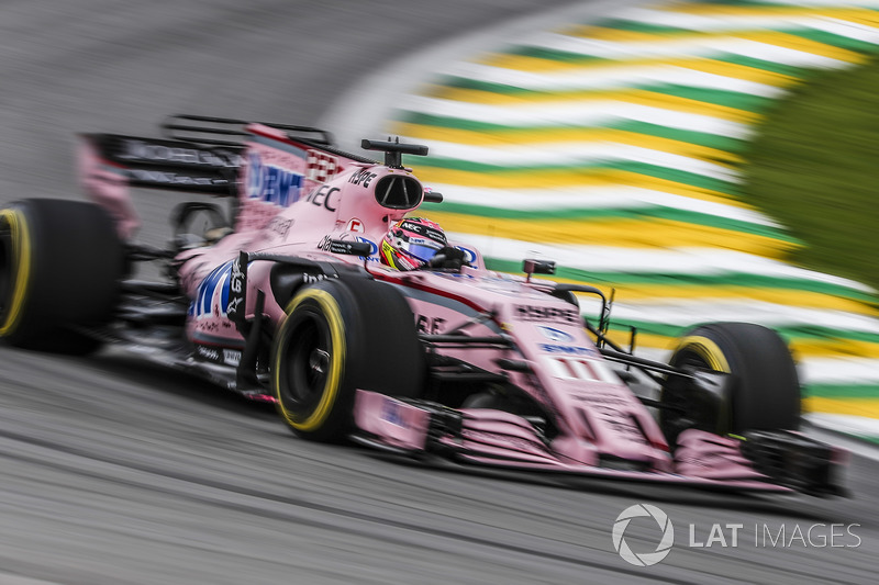Sergio Perez ficou em sexto, mas herdou a quinta posição de Daniel Ricciardo que foi punido e perdeu dez postos