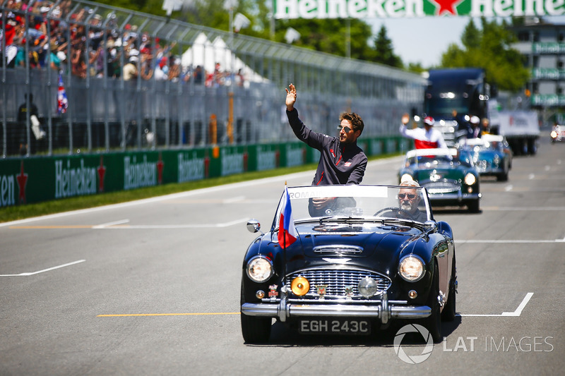 Romain Grosjean, Haas F1 Team, en el drivers parade