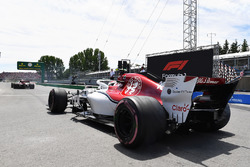 Charles Leclerc, Sauber C37 on the grid