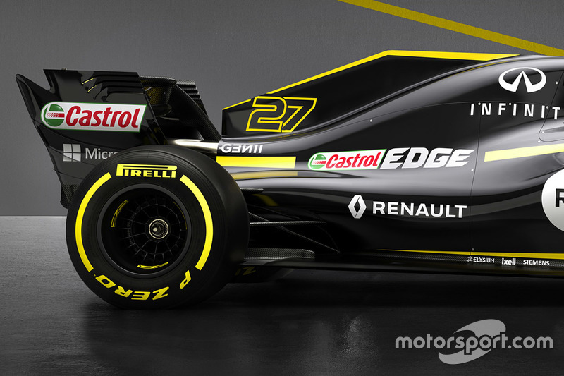 Renault F1 Team RS18, dettaglio posteriore