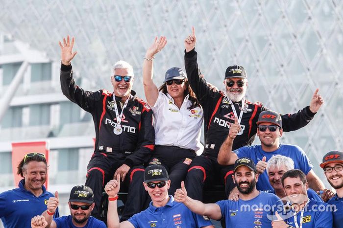 Podio: José Luis Peña, Rafa Tornabell, Polaris