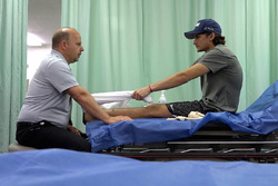 Pietro Fittipaldi during rehabilitation