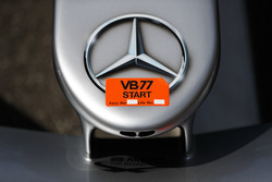 Logo Mercedes sulla monoposto di Valtteri Bottas Mercedes AMG F1 W09