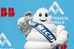 The Michelin Man on the podium