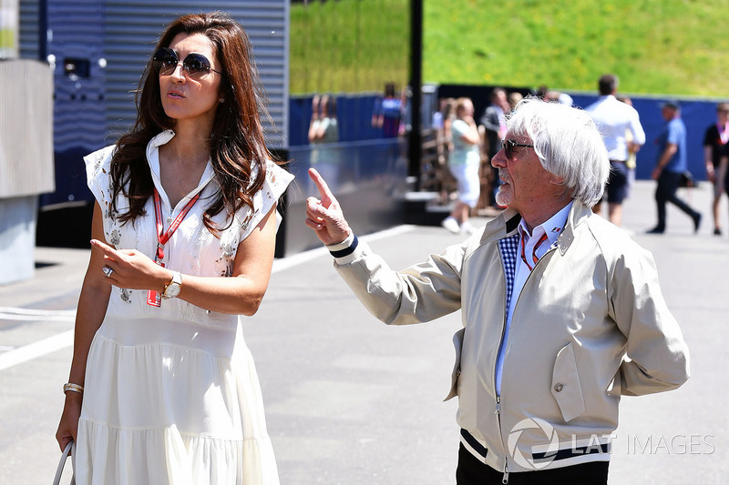 Bernie Ecclestone, dan istrinya, Fabiana Ecclestone