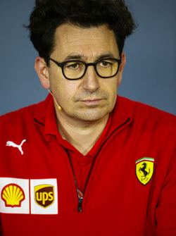 Mattia Binotto, Ferrari Chief Technical Officer, in the team principals' press conference