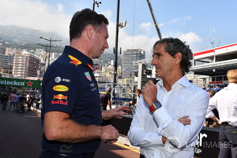 Christian Horner, Red Bull Racing Team Principal and Alain Prost, Renault Sport F1 Team Special Advisor