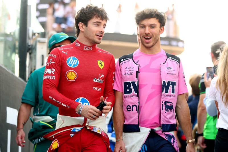 Charles Leclerc, Ferrari, Pierre Gasly, Alpine