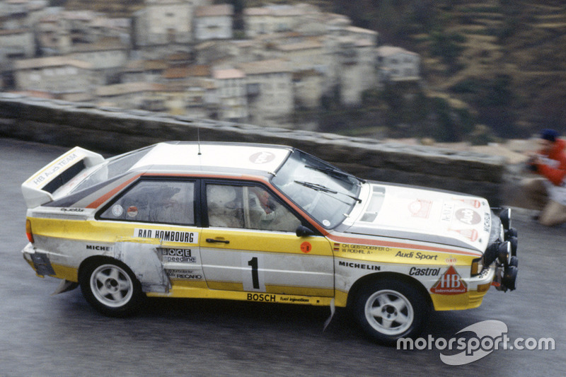 Walter Rohrl, Christian Geistdorfer, Audi Quattro A2