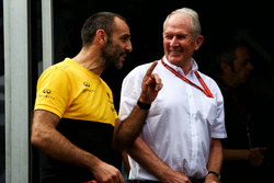 Cyril Abiteboul, Renault-Sportchef, mit Helmut Marko, Red Bull