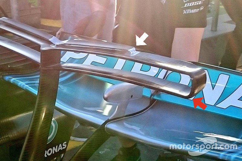 Т-крыло Mercedes W08