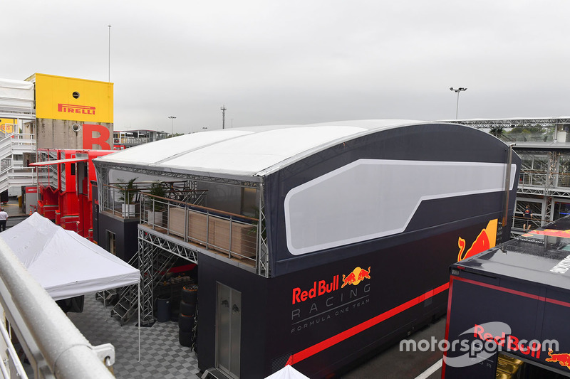 Red Bull Racing motorhome and Energy Station