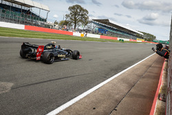 Pietro Fittipaldi, Lotus, takes the checkered flag