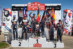 Podium: Ganadores, Thierry Neuville, Nicolas Gilsoul, Hyundai i20 Coupe WRC, Hyundai Motorsport, seg