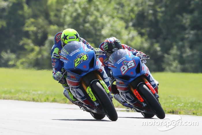Toni Elías y Roger Hayden, Suzuki Yoshimura, en Virginia